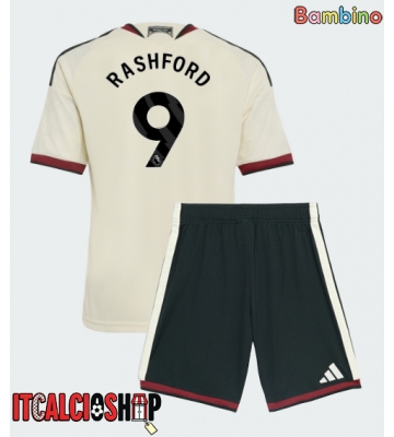 Manchester United Marcus Rashford #9 Terza Maglia Bambino 2026-27 Manica Corta (+ Pantaloni corti)